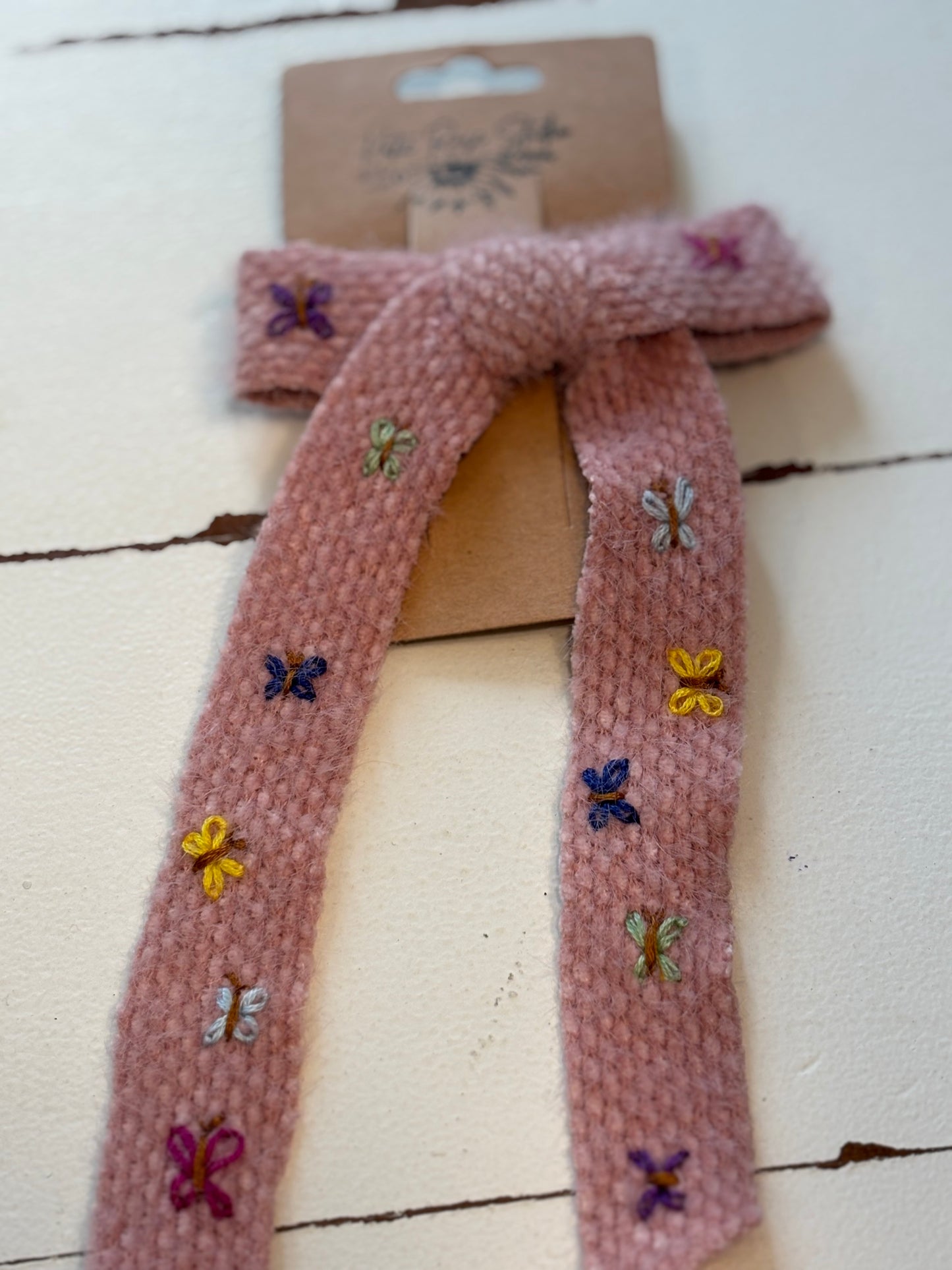 Butterfly Stitched Petite Bow