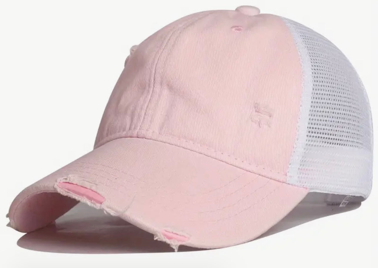 RIPPED TRUCKER HAT