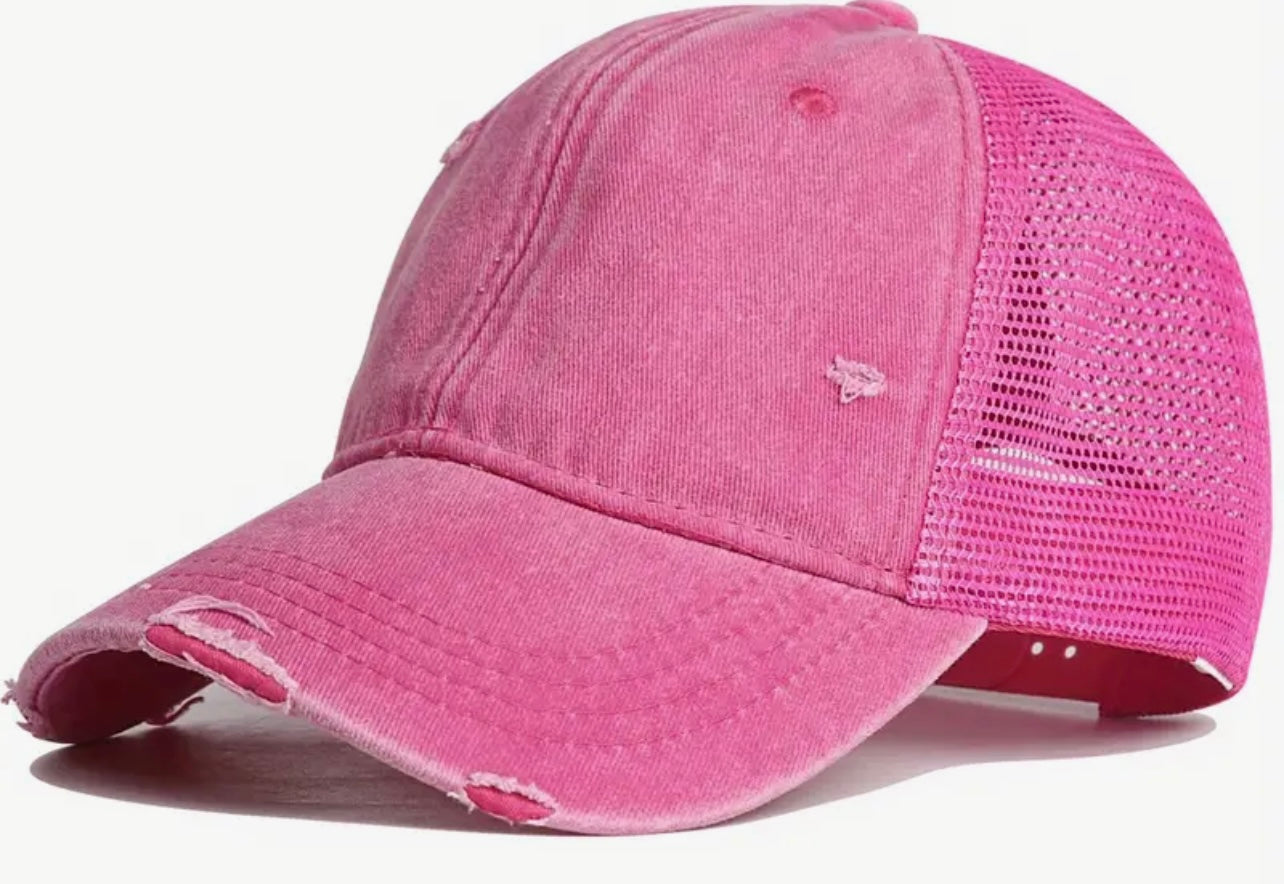 RIPPED TRUCKER HAT