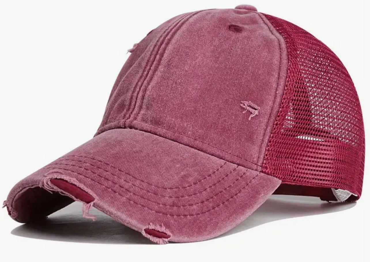 RIPPED TRUCKER HAT