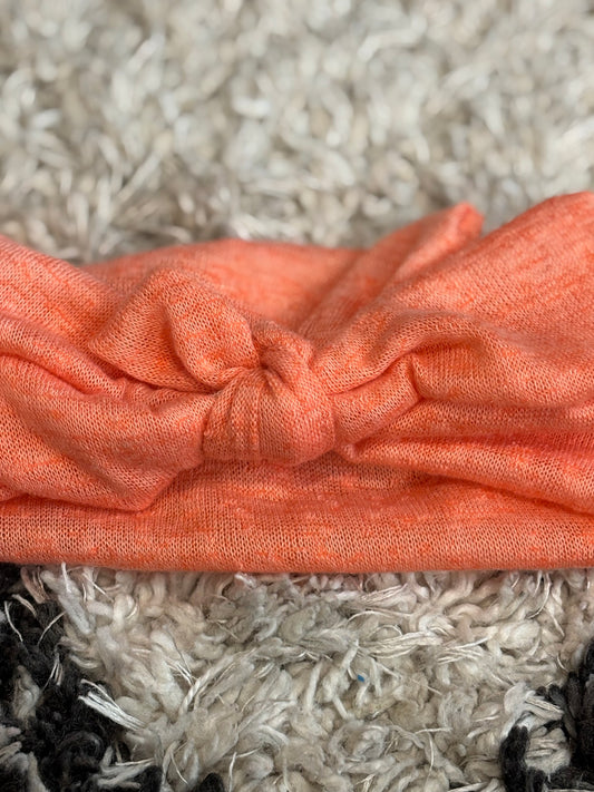 Soft Coral Faux Bow