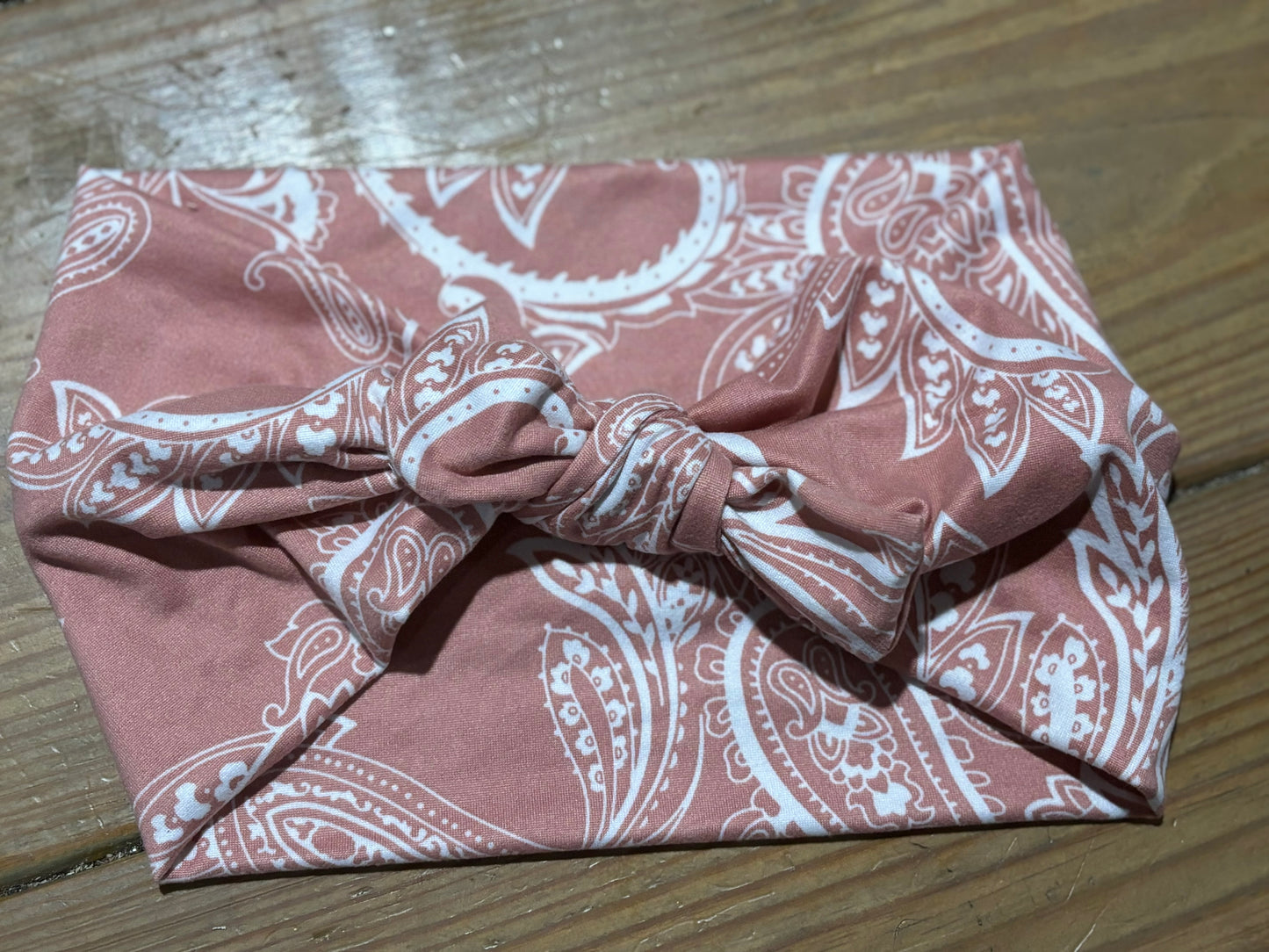 Pink Bandana Faux Bow