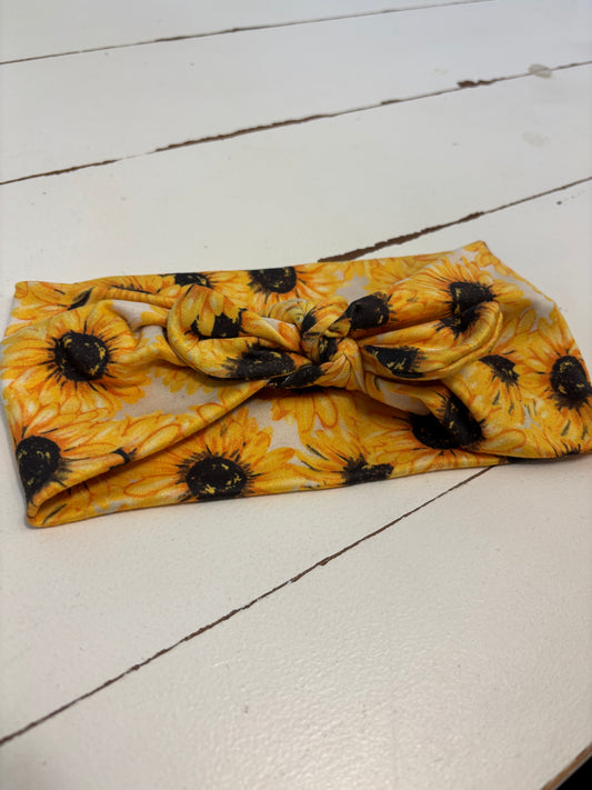 Sunflower Faux Bow