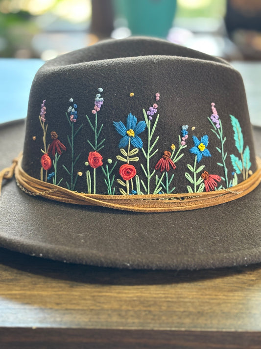 Hand stitched Fedora Hat