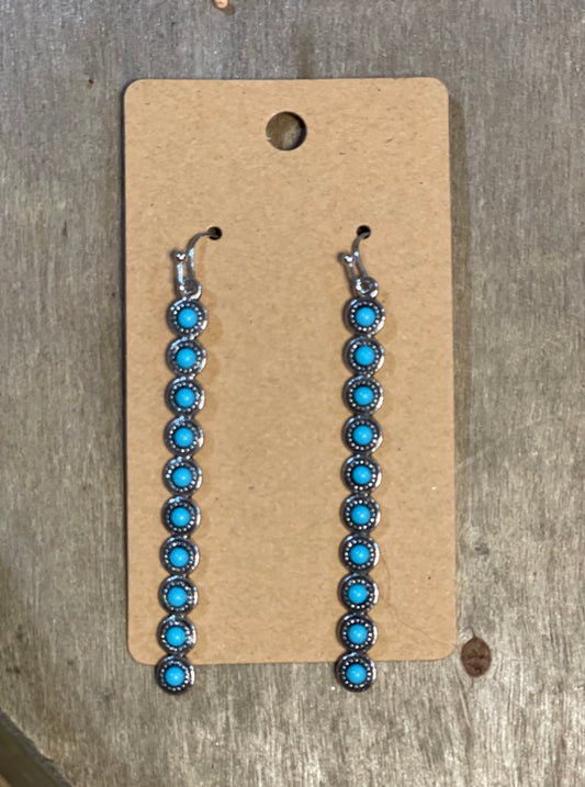 Teal Stone Earrings