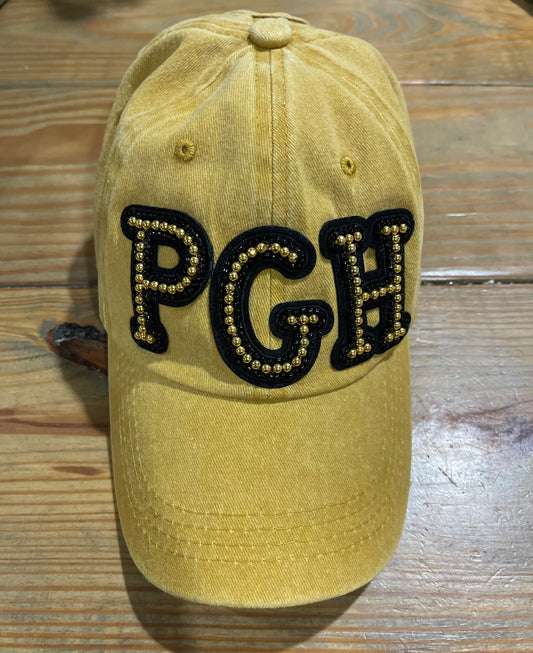 Beaded PGH Pittsburgh Hat