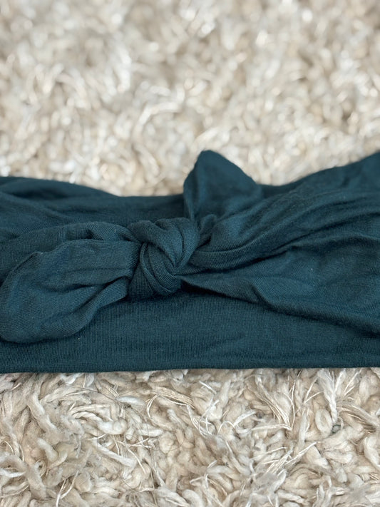 Deep Teal Faux Bow