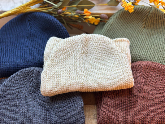Loose Fit Ribbed Beanie