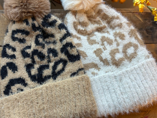 Large Cheetah Pom Pom