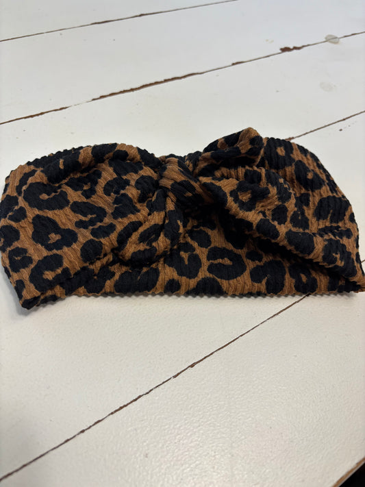 Cheetah Faux Bow
