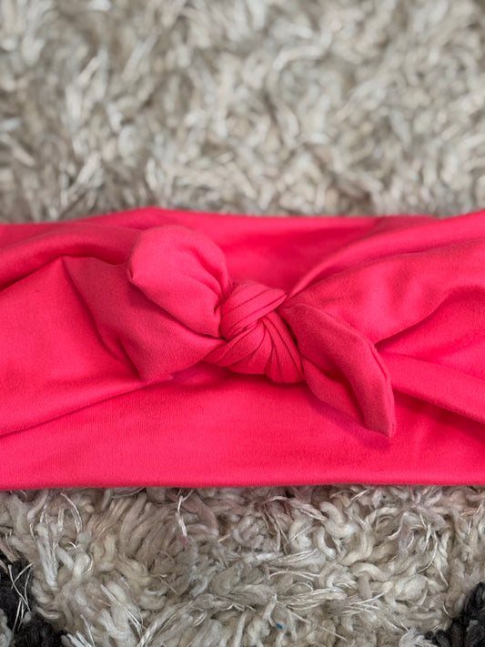 Hot Pink Faux Bow