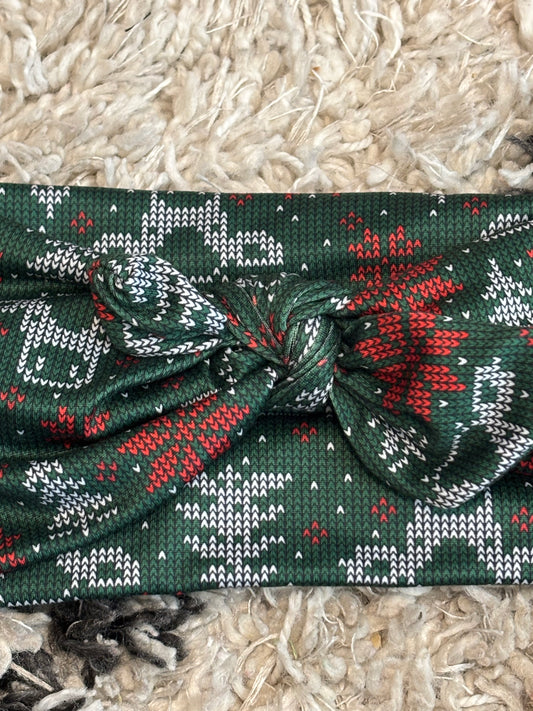 Cow Christmas Faux Bow