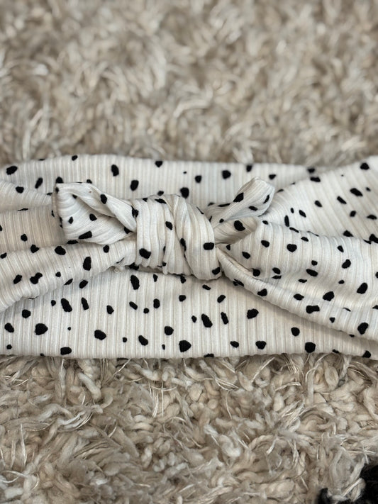 Splatter Dot Faux Bow