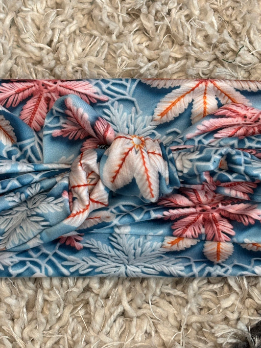 Snowflakes Faux Bow