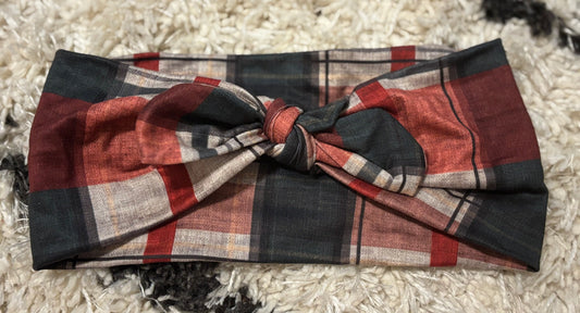 Country Stripes Faux Bow