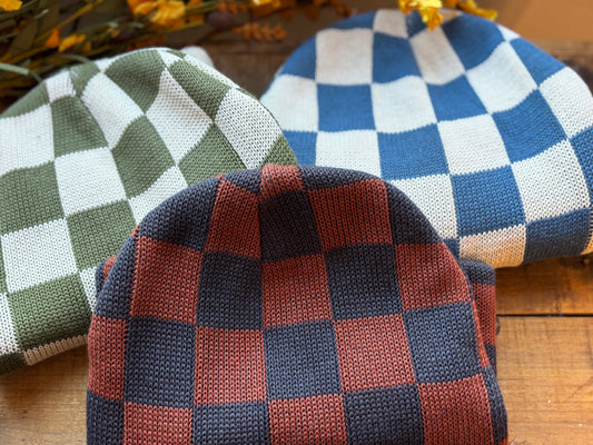 Checked Rib Beanie
