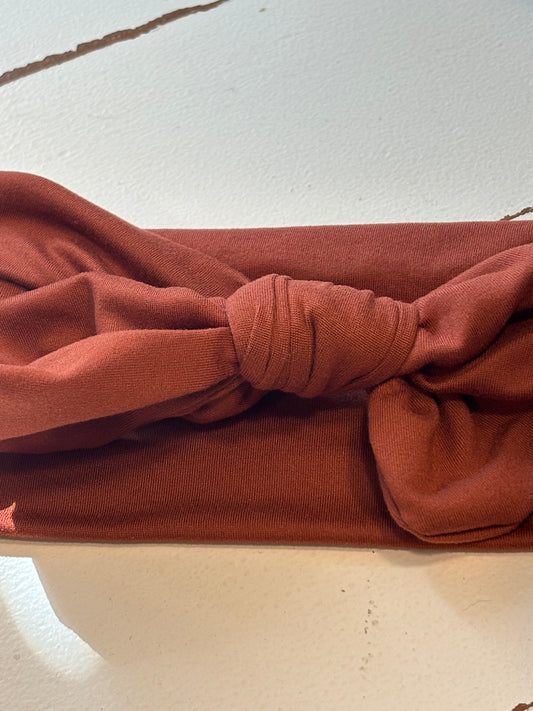 Petite Rust Faux Bow