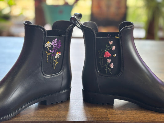 Stitched Rain Boots
