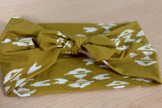 Citron Boho Faux Bow