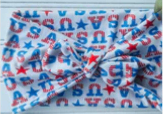 USA+Stars Faux Bow