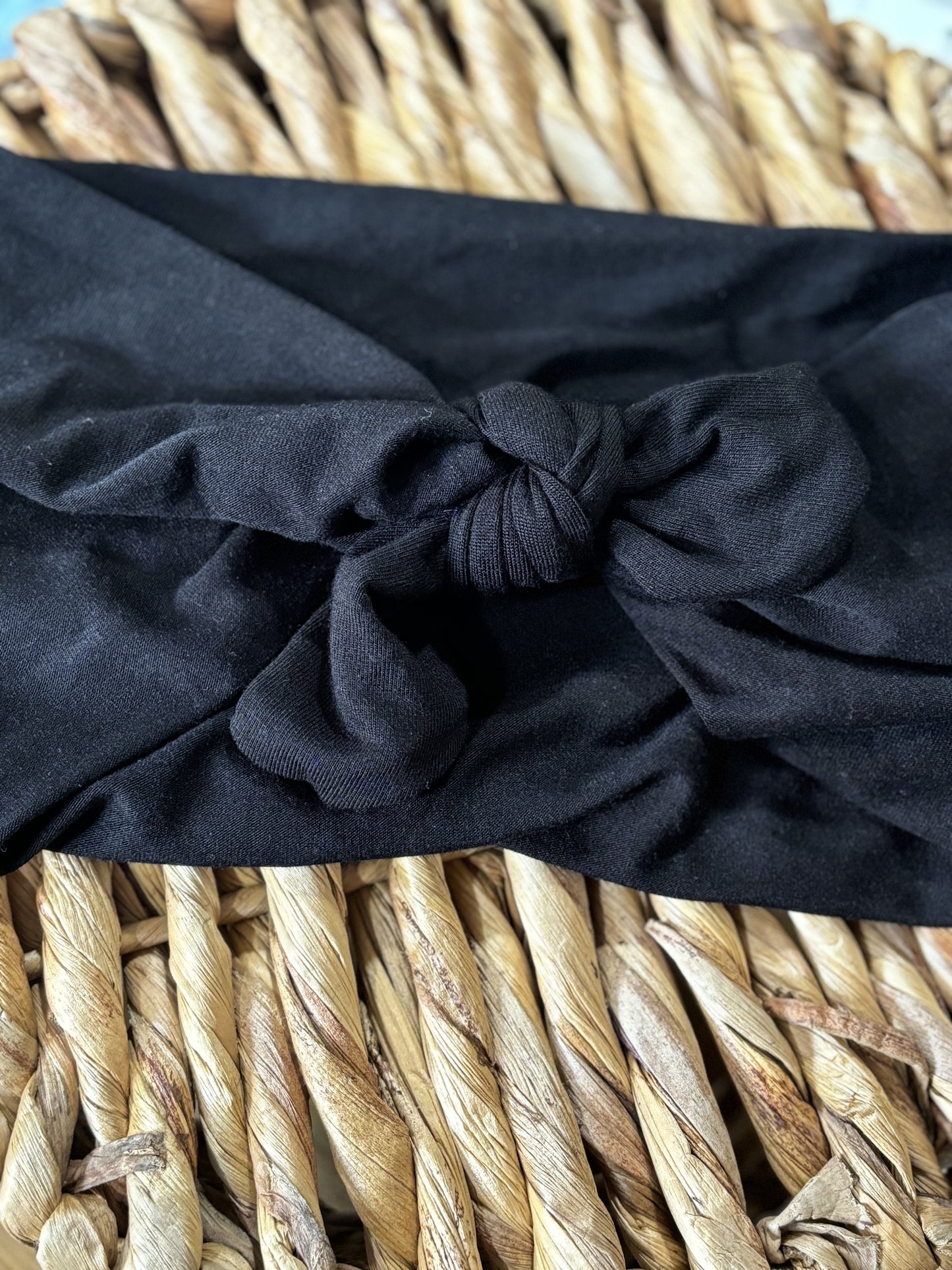 Black Faux Bow