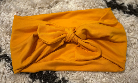 Bright Gold Faux Bow