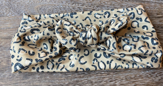 Vintage Cheetah Faux Bow