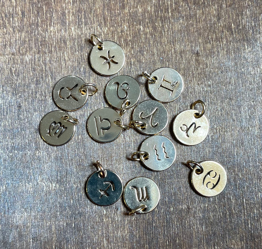 Gold Zodiac Charms