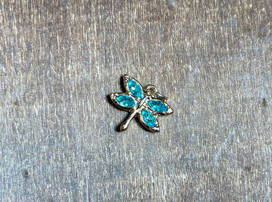 Blue Dragonfly Charm