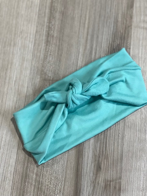 Teal Faux Bow