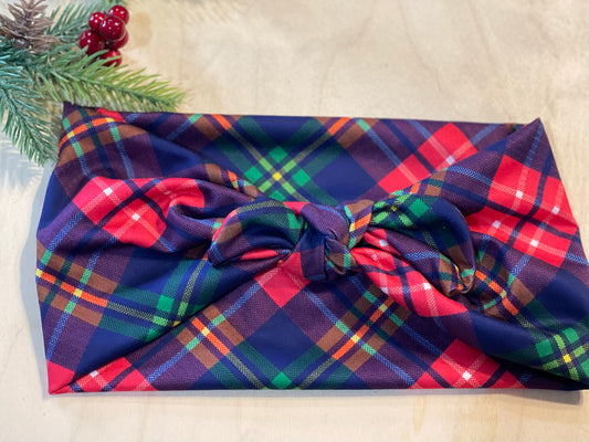 Colorful Checkered Faux Bow