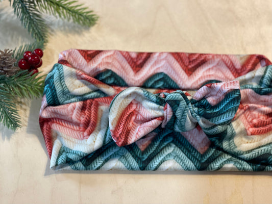 Multi-color Yarn Faux Bow